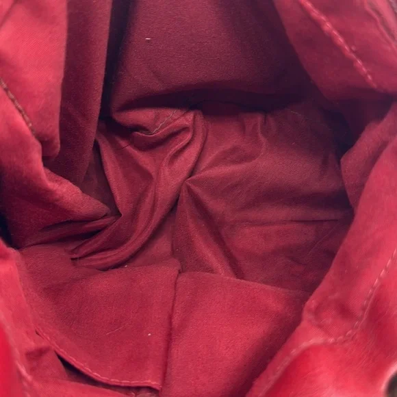 RELIC RED LEATHER HOBO BAG WITH BRAIDED STRAPS - Picture 7 of 10